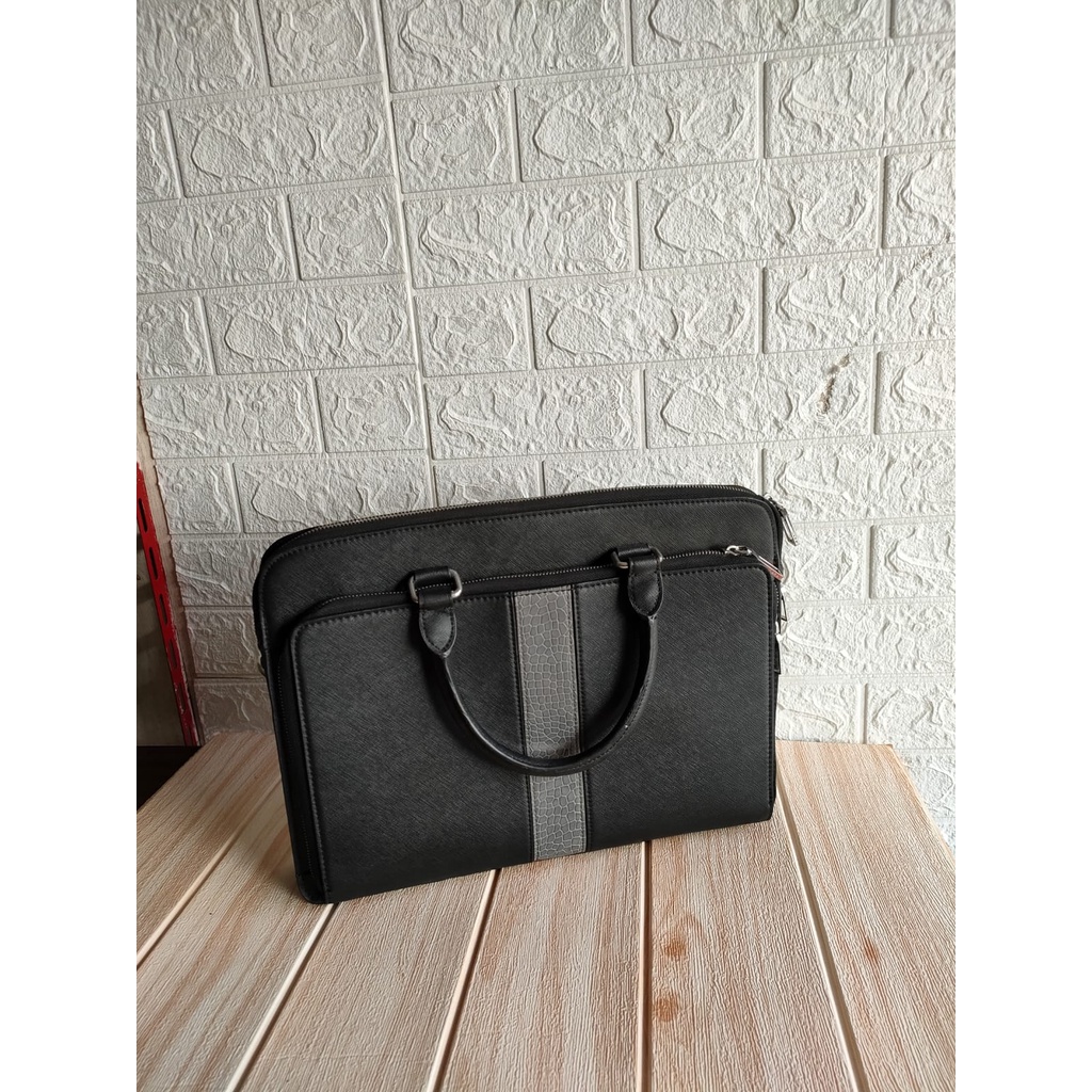 Tas laptop merk ZARA hitam / tas laptop serbaguna SECOND/ tas jinjing