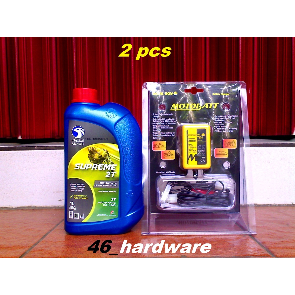 ADNOC SUPREME 2T OLI SAMPING MOTOR FD TC CHARGER AKI MOTOBATT BABY BOY - 46_hardware