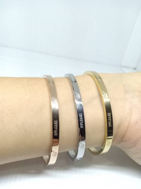 Gelang mewah titanium anti karat selamanya korea simple GBT-48