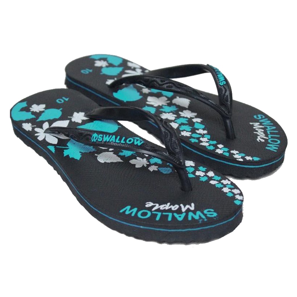 SANDAL JEPIT SWALLOW BLACK PEARL & MAPLE-MAPLE/HIJAU( 10,5 )