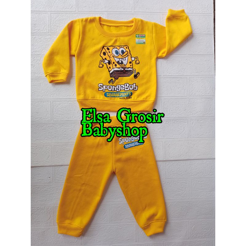 Jaket Bayi Sweater bayi Stelan Bayi Motif SPONGEBOB