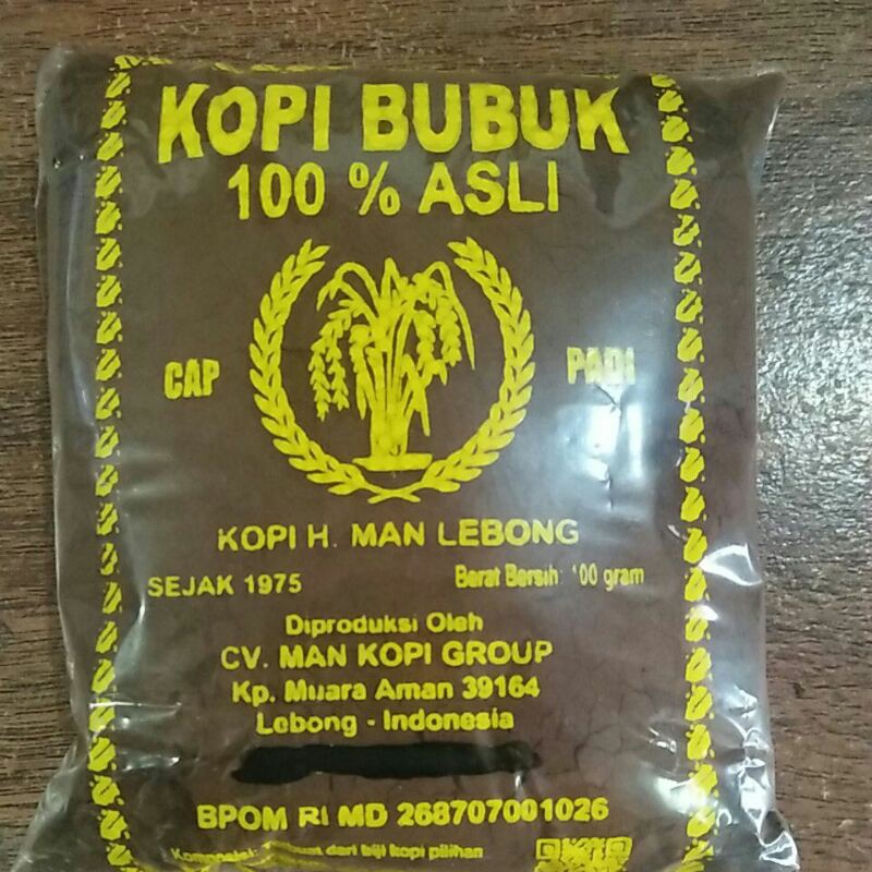 

Kopi bubuk asli cap padi