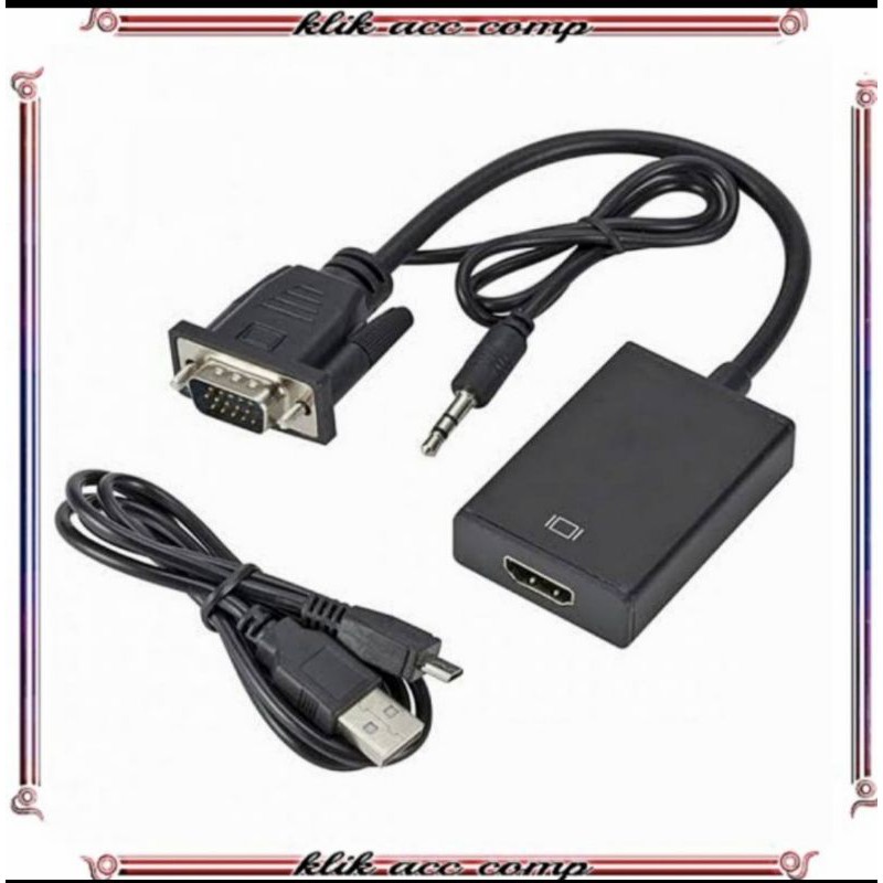 Converter Vga + audio to Hdmi / VGA to HDMI Converter with audio