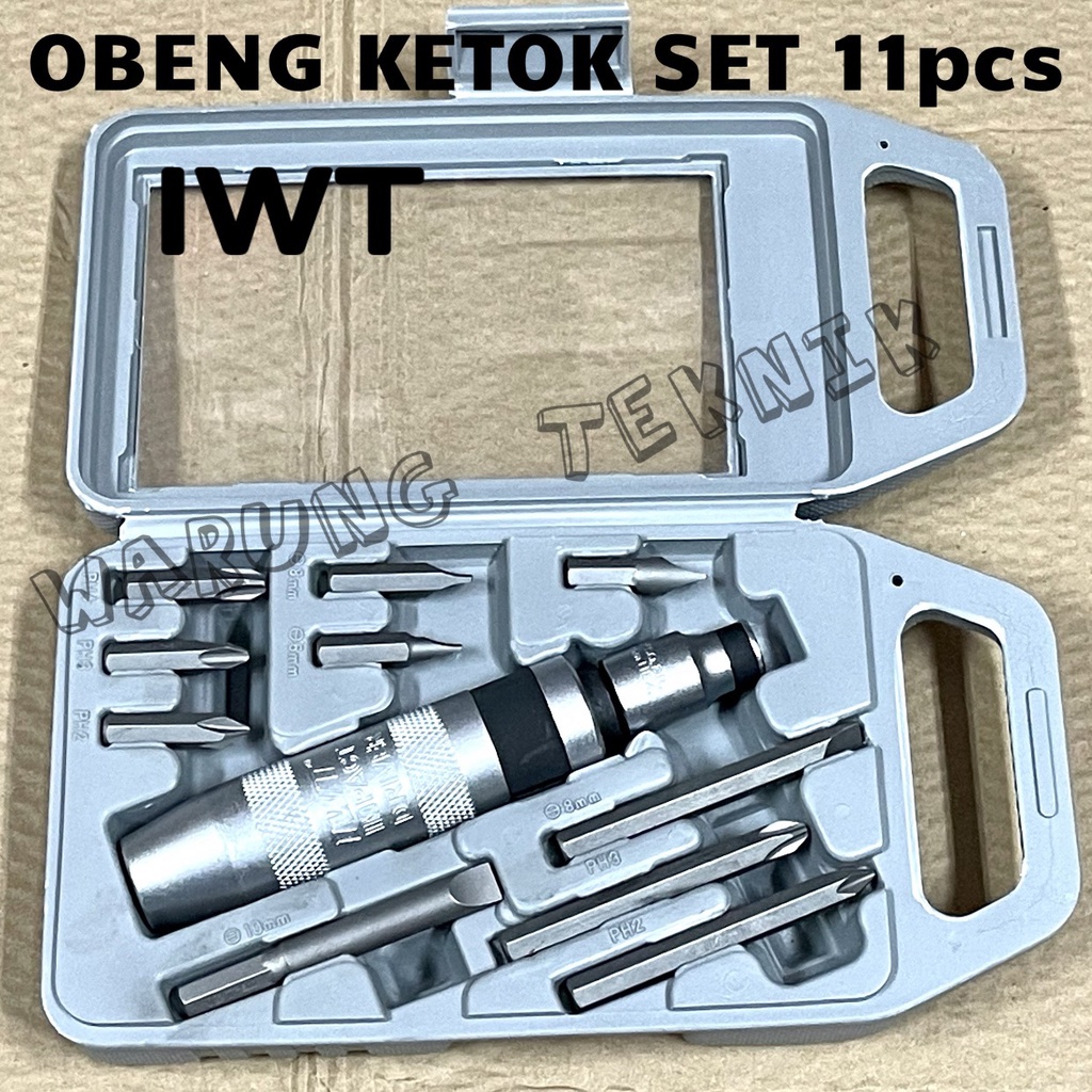 IWT HEAVY DUTY IMPACT DRIVER OBENG KETOK SET 11PCS