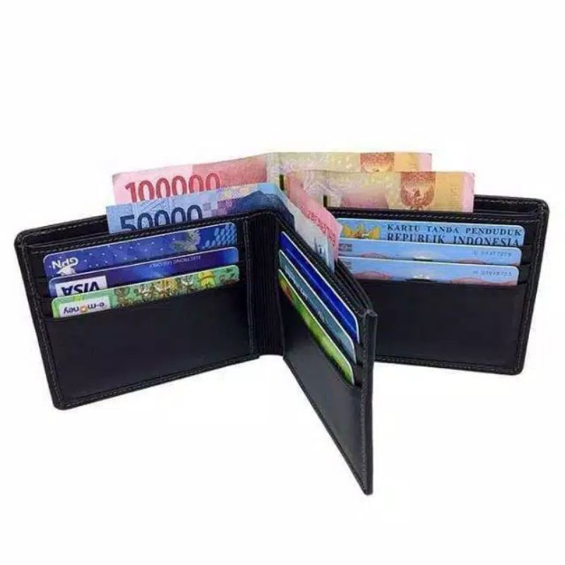 Dompet Kulit Asli Dompet Lipat Kulit Pria Oakley 3 Dimensi 100% Kulit Asli