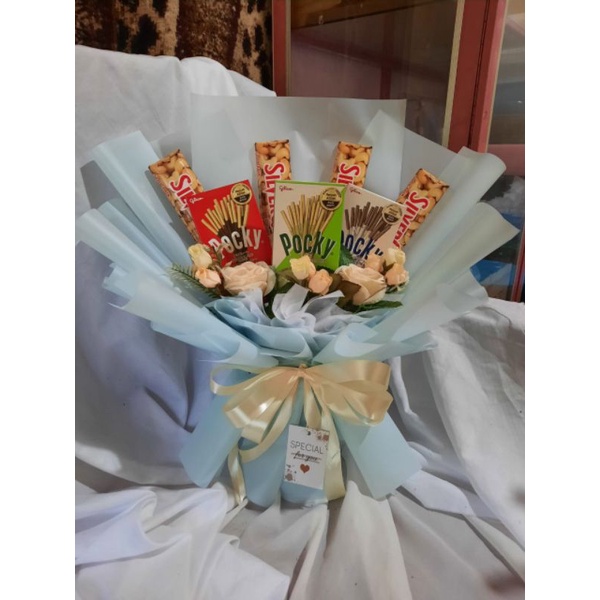 

buket coklat & pocky