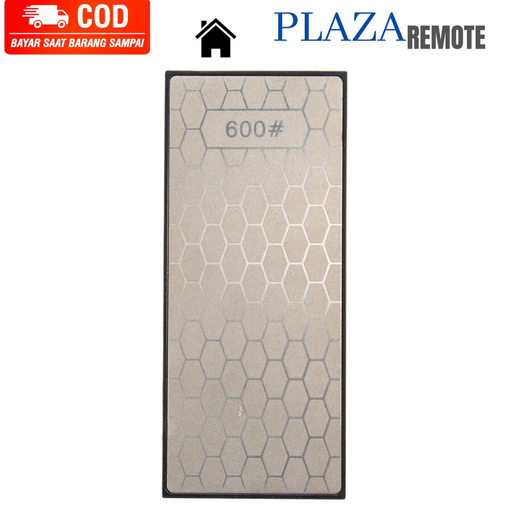 BATU PENGASAH PISAU DIAMOND SHARPENING PLATE GRID 400 # 600 # 1000 # 1200 #