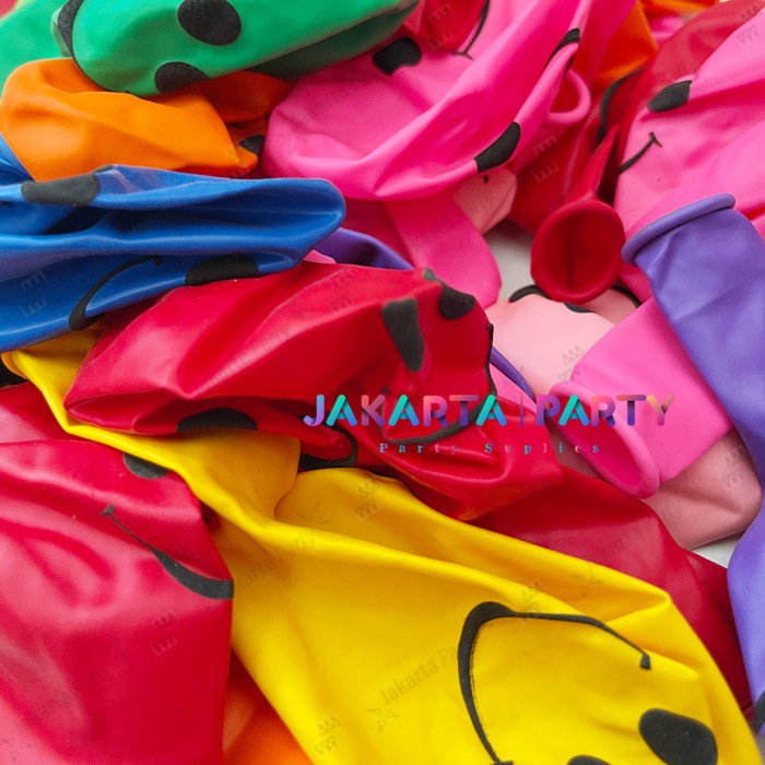 PERLENGKAPAN PESTA & CRAFT BALON BALON LATEX AC 1071 BALON LATEX SMILE 1 PACK ISI 100 PCS / BALON SM