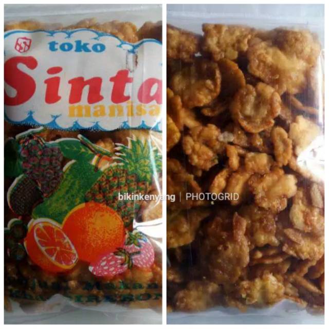 

Emping ketuk Pedes Manis Asli "Sinta Manisan" Berat - 250 Gram