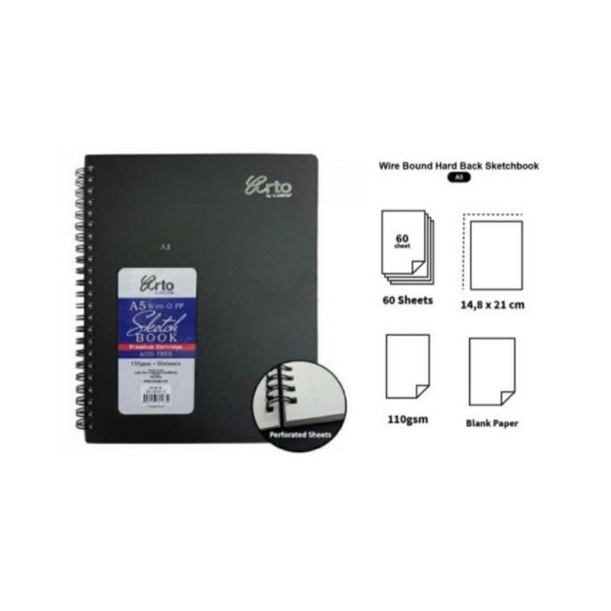 

Gaya Arto Sketchbook A5 Spiral 110G 60 Lembar Promo