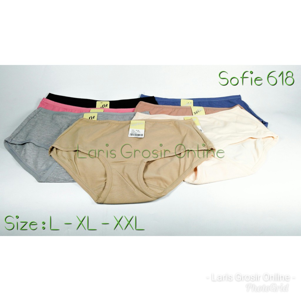 Isi 3 Celana Dalam Wanita Sofie 618 | Grosir Celana Dalam | CD Wanita | CD Perempuan