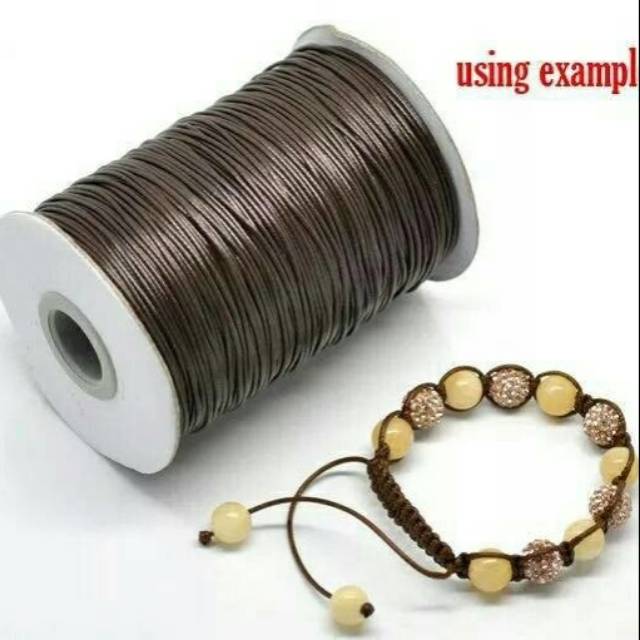 Tali korea wrn coklat 1 mm hrga permeter