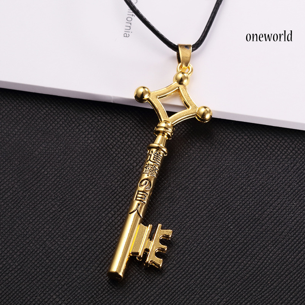 Oneworld Kalung Rantai Klavikula Desain Anime Attack On Titan Eren Untuk Unisex