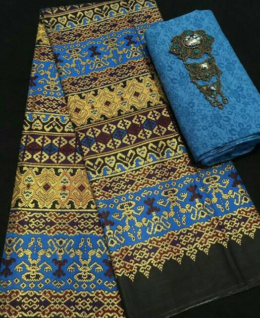 Kain Batik Prada &amp; Kain Embos Murah / Kain Batik Motif Songket / Batik Ozila Pekalongan Harga Murah