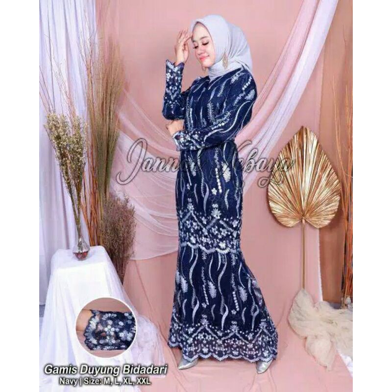 GAMIS DUYUNG BIDADARI /FULL TILLE BORDIR/GAMIS TERLARIS BY JANNAH KEBAYA
