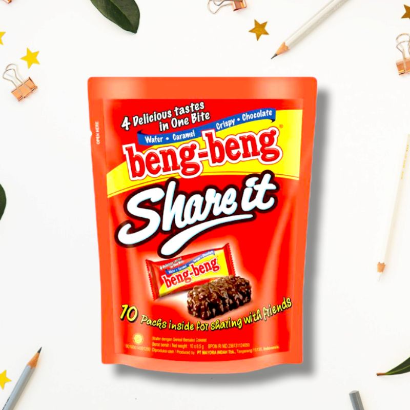 BENG BENG WAFER CHOCOLATE SHARE IT 10PCS