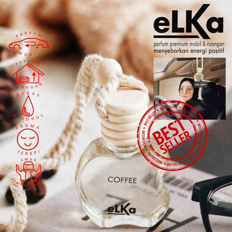 eLKa Parfum Mobil Kopi Gantung isi 10ml