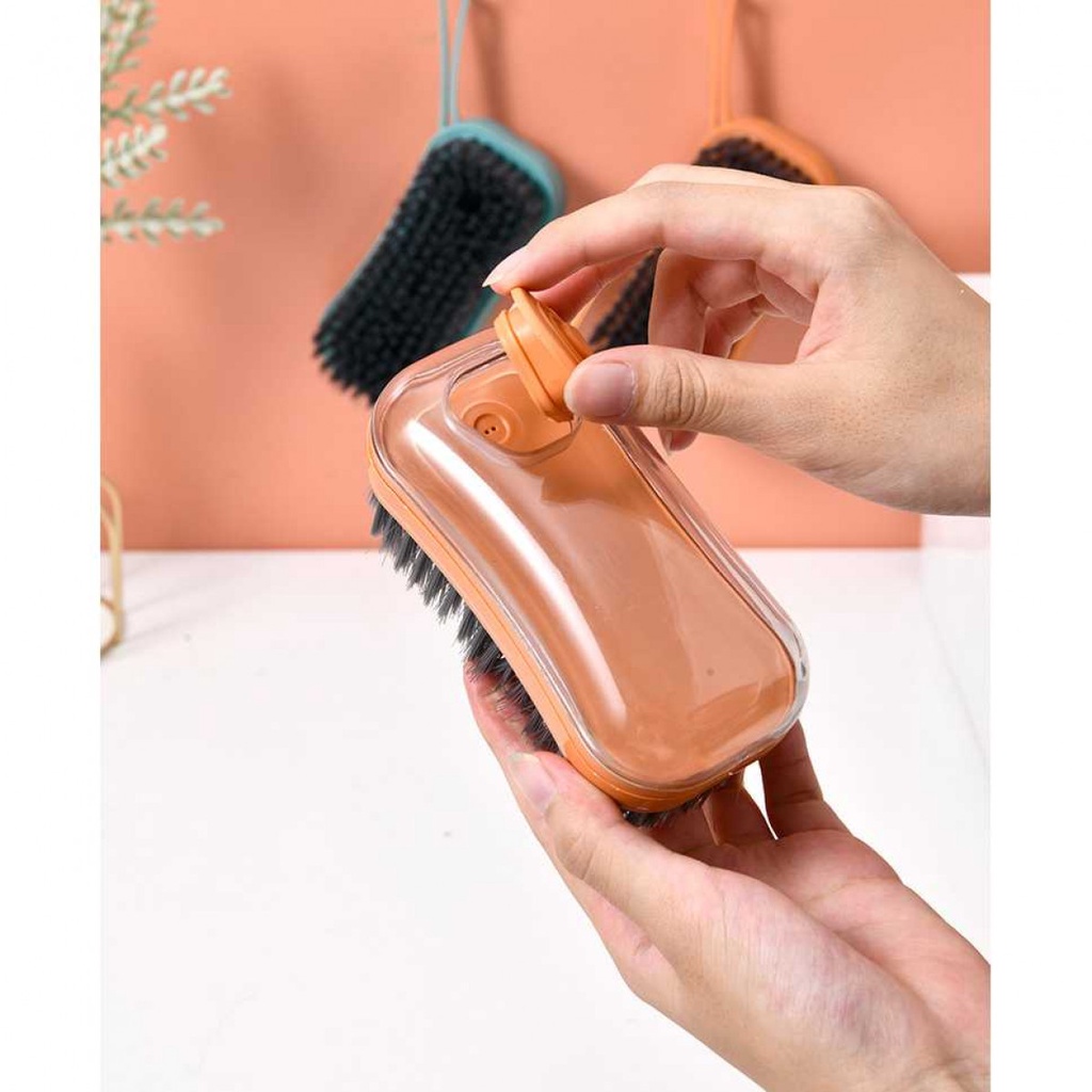 Sikat Pembersih Dengan Tabung Sabun Cleaning Brush Dispenser