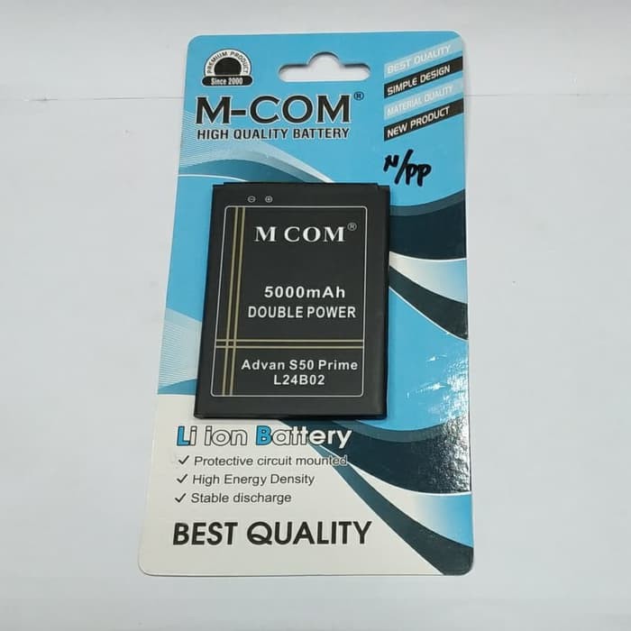 Battery Batre Baterai Double Power Mcom Advan S50 Prime L24B02