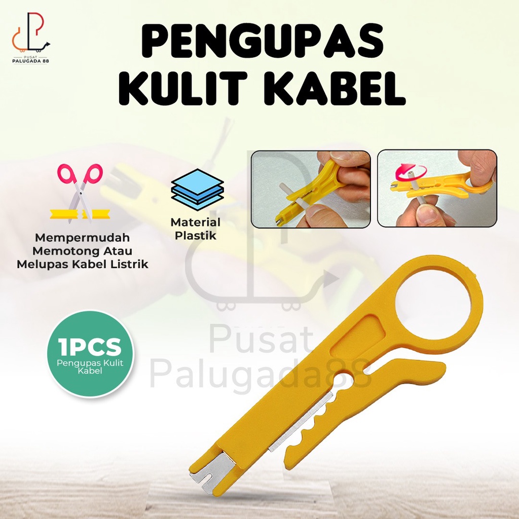 Rotary Wire Stripper Alat Pengupas Kulit Kabel Kupas Kabel Tang Potong Gunting Konektor Tanpa Kupas Quick Splice Connector