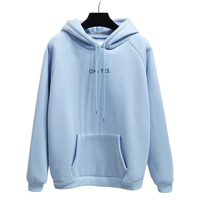 OH YES HOODIE UNISEX - ATASAN TEBAL PREMIUM