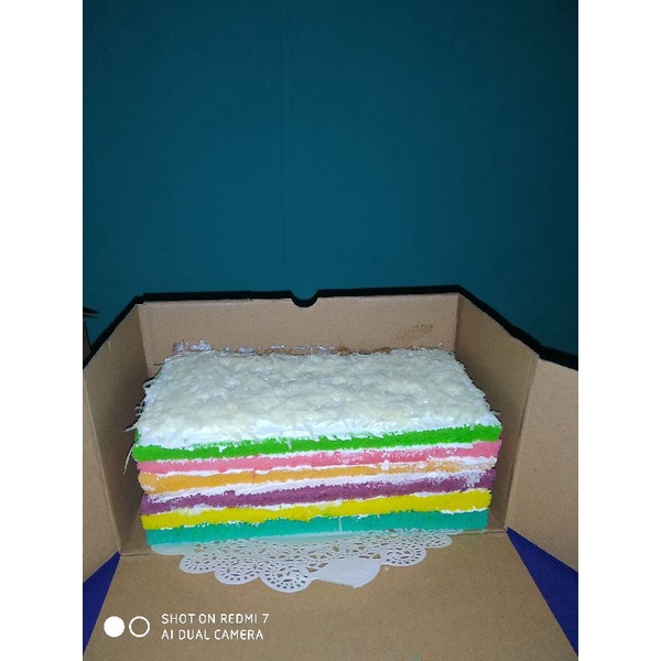

Rainbow cake panggang