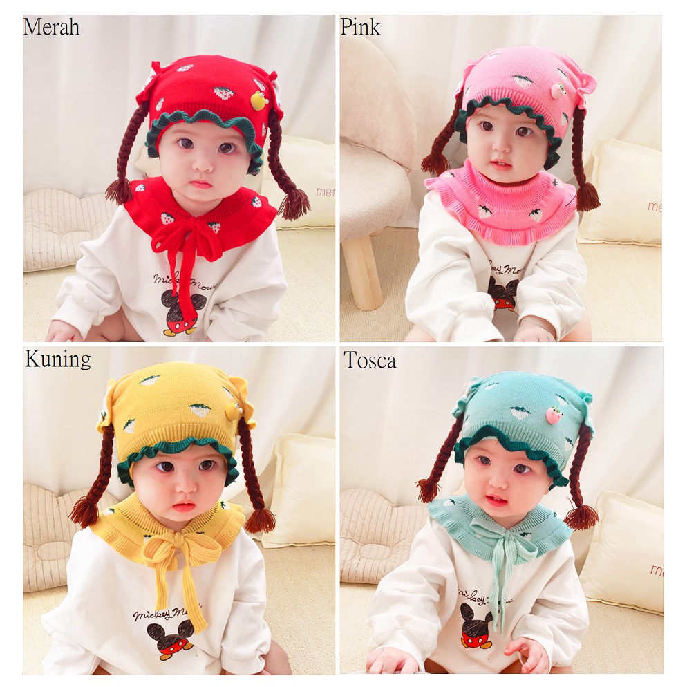 Topi Anak Motif - Topi Kupluk Anak - Topi Bayi Motif Lucu Dan Imut