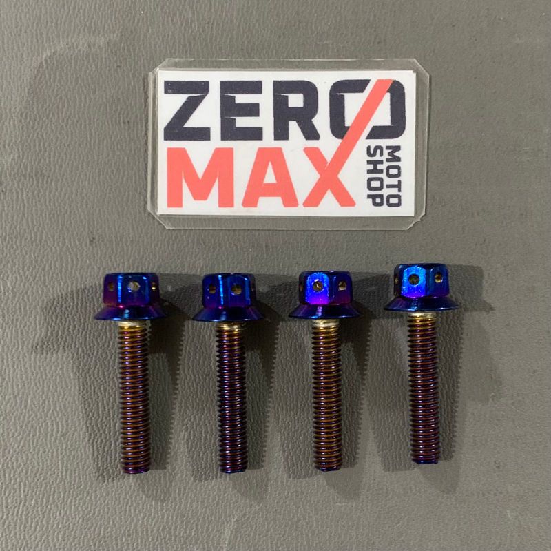 Baut Probolt Blue Windshield Visor Yamaha Aerox 155 Old All New Aerox 155 Connected