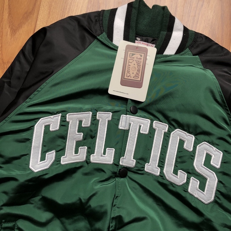 VARSITY JACKET CELTICS HIJAU COMBY HITAM FULLTAG PRIA &amp; WANITA