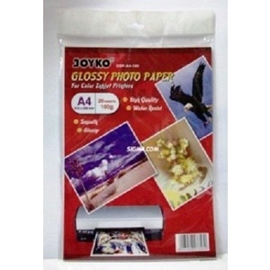 

Senikertas- Glossy Photo Paper Joyko 180 Gsm A4 -Kertas-Seni.