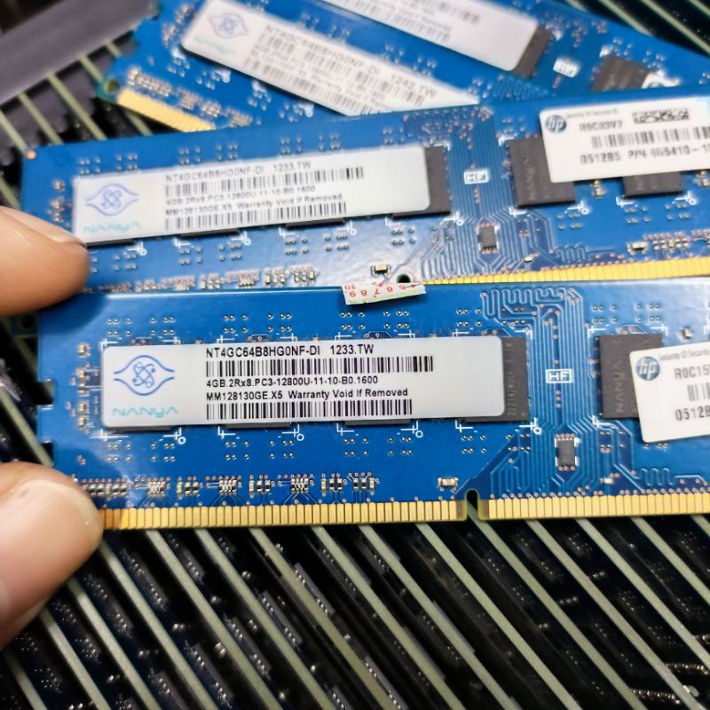Ram Pc  ddr3 4gb pc3 12800u/pc310600u merek SAMSUNG/HYNIX/KINGSTONE