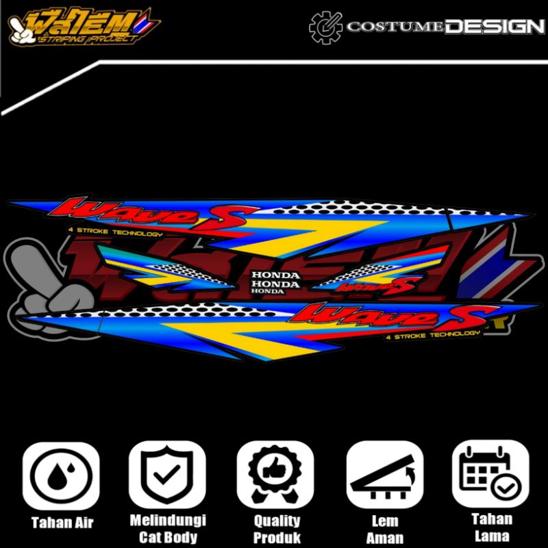 STRIPING SUPRA 100 OLD WAVE S 100