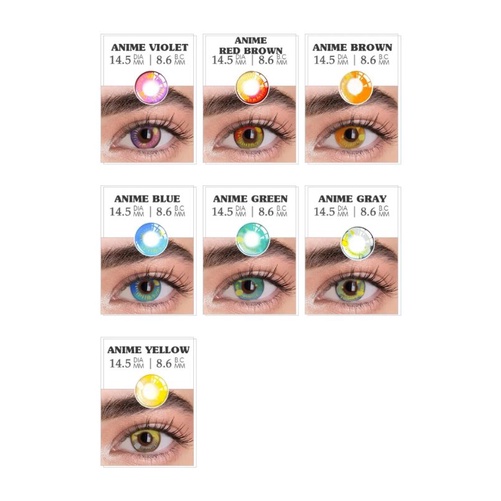 SOFTLENS COSPLAY ANIME SERRIES HALLOWEEN CRAZY LENS IMPORT