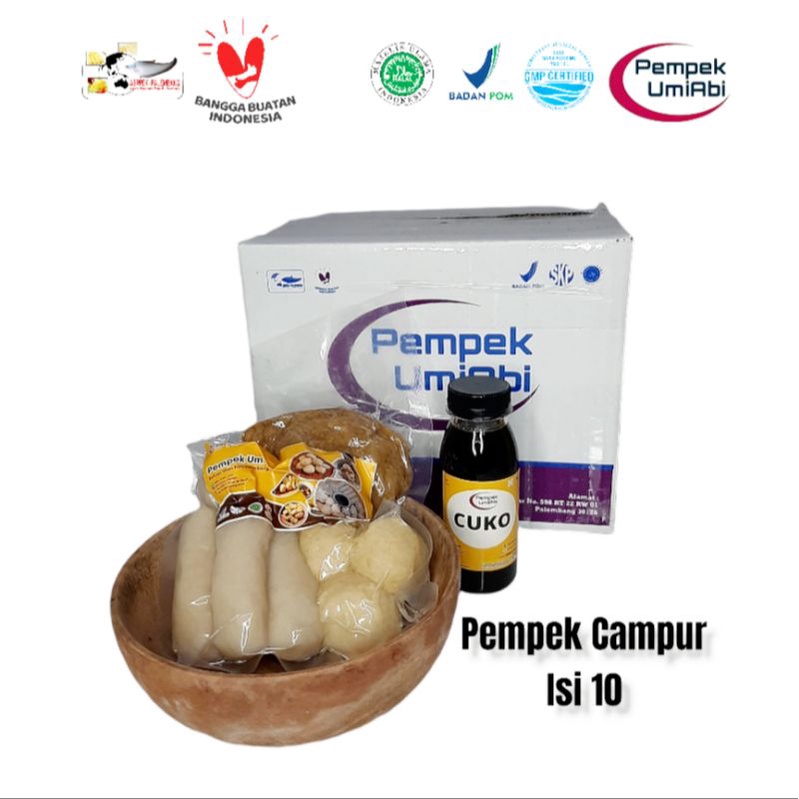 

Pempek Asli Palembang/Pempek Campur/Frozen/isi 10