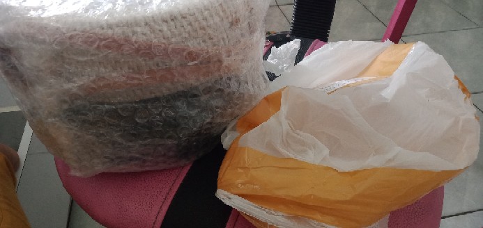 Tas Rotan Bulat Decoupage Diameter 20cm, 18cm, 15cm