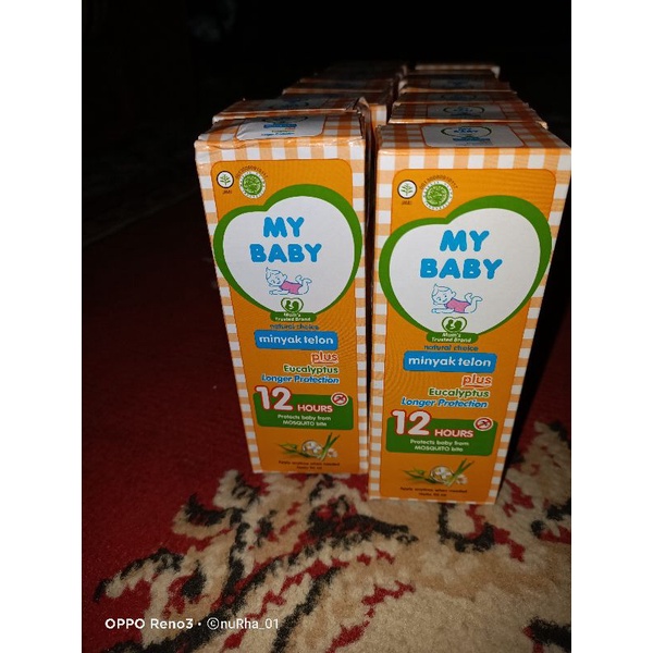 Minyak Telon My baby 90ml Hijau, Telon My baby 90ml oren