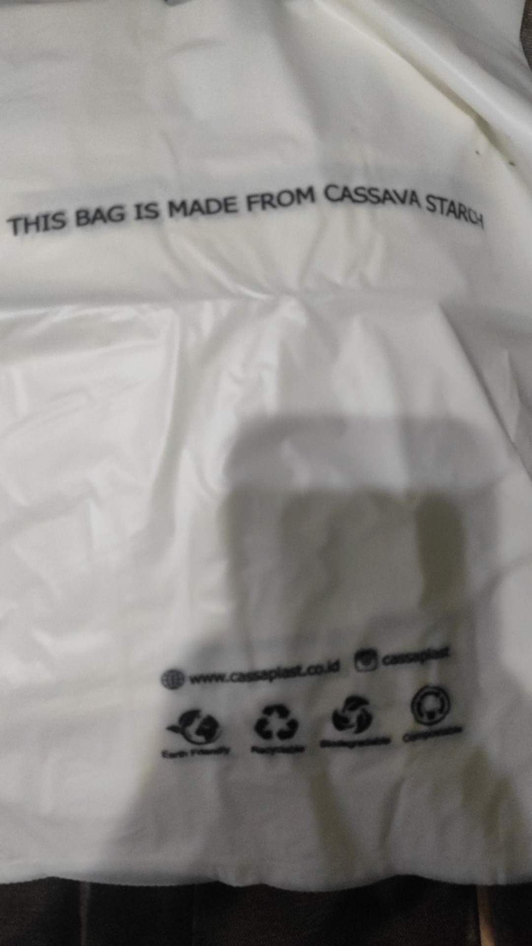 10pcs Kantong Plastik Organik Singkong Lubang Oval Ukuran M