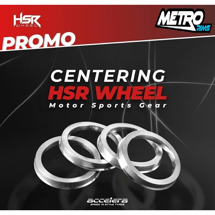 Center Ring Hub HSR Wheel Cincin Sentering Untuk Velg Racing Mobil Suzuki Splash Swift Wagon R Dll