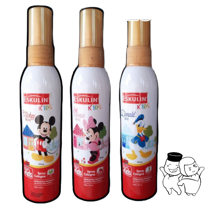 Eskulin Kids Spray Cologne 100ml / Minyak Wangi Anak / Parfum Baby [Z]