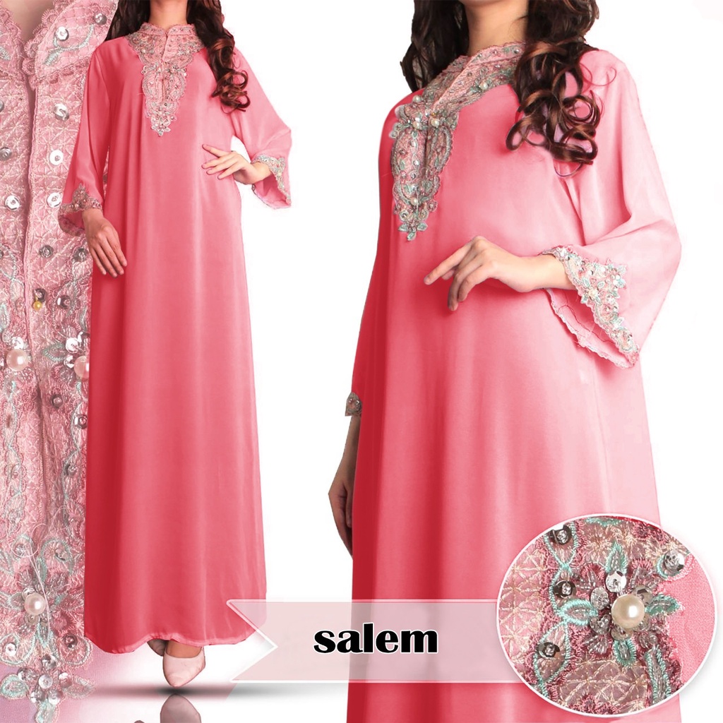 Gamis/Kaftan Payet Chiffon Cerruty Import Kaftan Original Premium