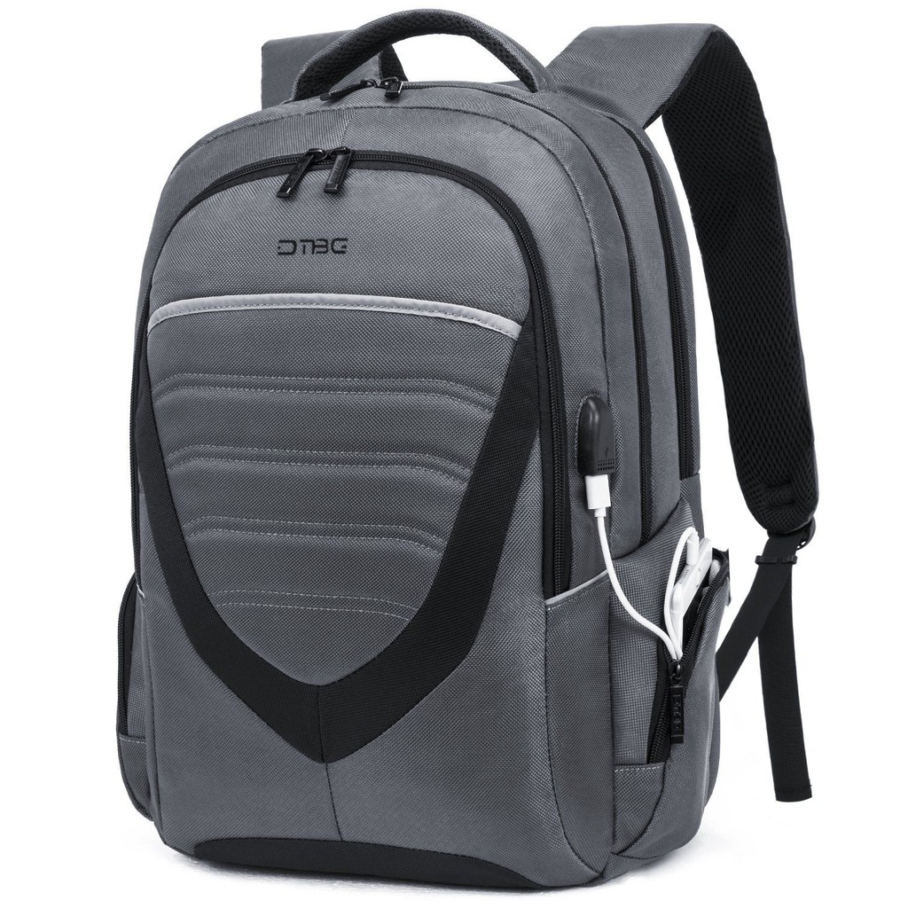 Original Digital Bodyguard DTBG D8006W 17.3 Inch Grey - Durable Lightweight Laptop Backpack