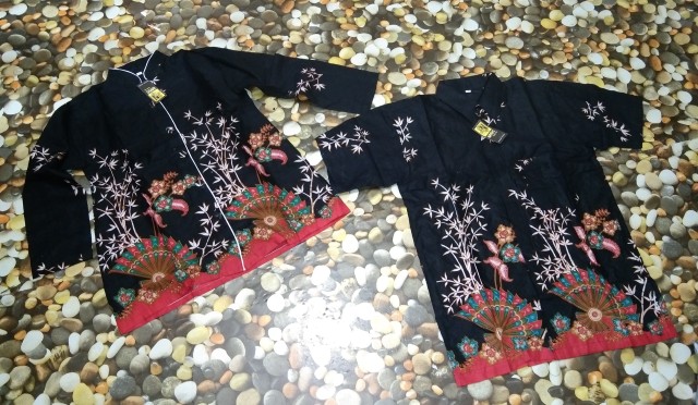 Cod - Bayar Ditempat - Rama Shinta Couple - Sarimbit Batik Couple Atasan Blouse Mega Mendung Sogan