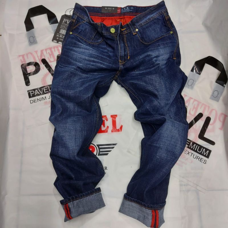 Celana Panjang Standart Pavel Pria//Celana Jeans Pavel Reguler Original Premium Ukuran 28-38