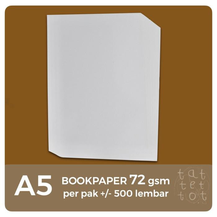 Kertas / Kertas Bookpaper | 72 Gr | A5 | 1 Rim | Book Paper | Novel | Storaenso