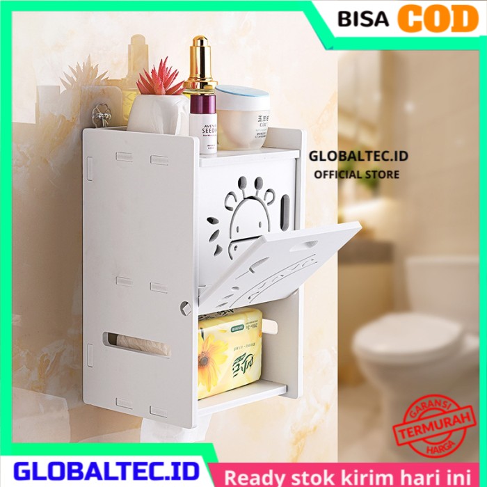 Rak Dinding Tempel Minimalis Kayu Vintage Aesthetic Shabby Chic DIY Portable Bongkar Pasang Estetik 