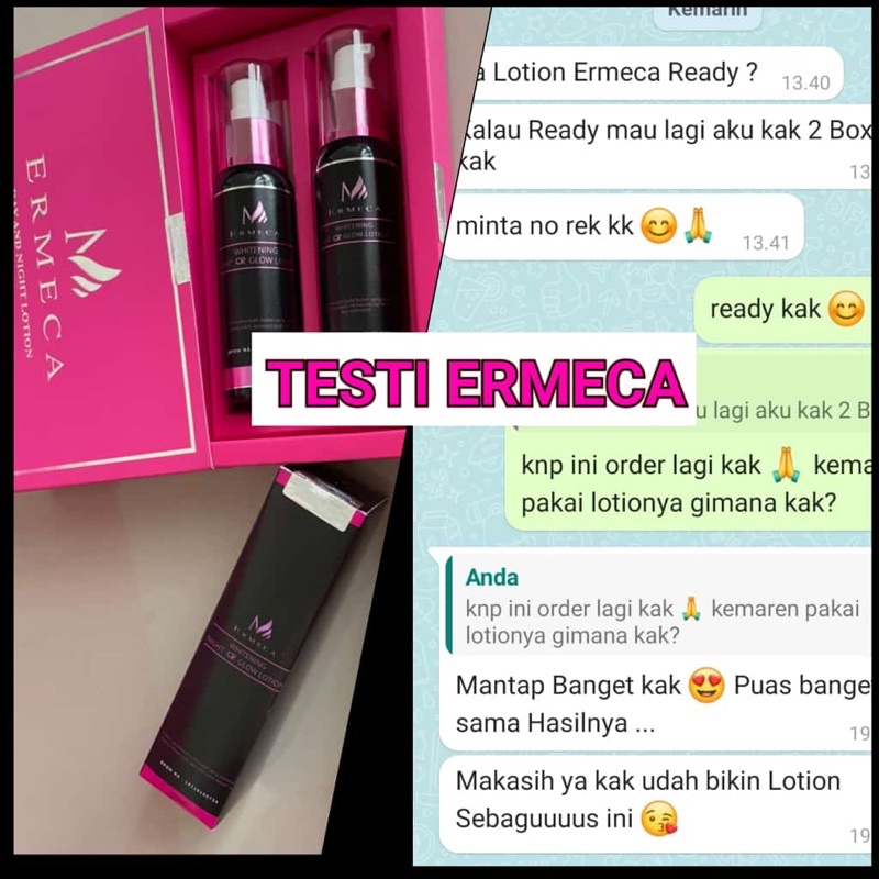 ERMECA CR GLOW BODY LOTION || HANDBODY PEMUTIH