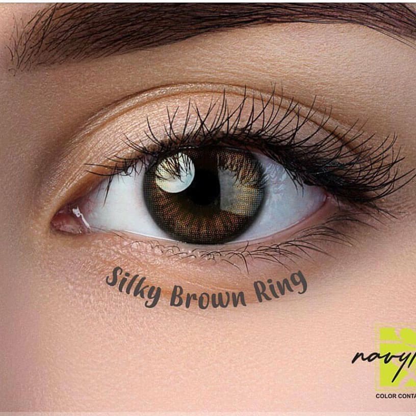 Softlens NAVY LENS BOX GREEN FLAT DIA 15.00mm Silky Omega NORMAL / Softlens/Lensa  Kontak/BS