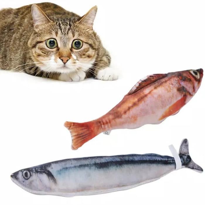 Mainan kucing/ikan ikanan/catnip ikan/gigitan kucing/cat toys