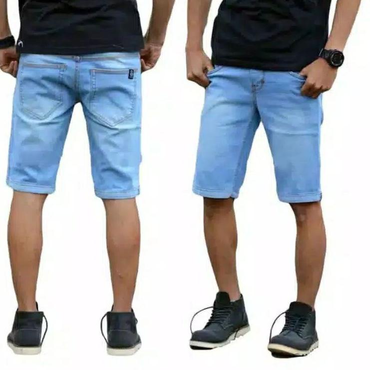 CELANA JEANS PENDEK PRIA DISTRO ORIGINAL DENIM JINS COWOK COWO CELANA MURAHcelana ▫ SLP.25Au22ᴶ