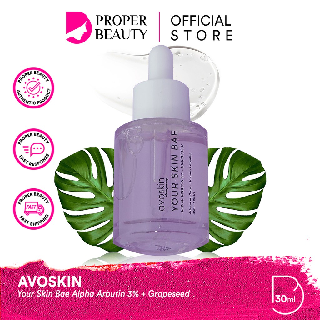 AVOSKIN Your Skin Bae Alpha Arbutin 3% + Grapeseed Indonesia / Avo Skin / Advanced Glow Unique Serum